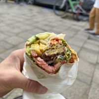   at Falafel House in Tirana