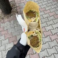 Falafel wrap XL  at Falafel House in Tirana