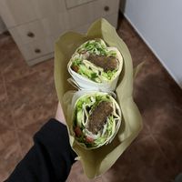 Falafel wrap XL without fries  at Falafel House in Tirana