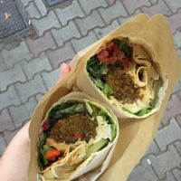falafel wrap xl   at Falafel House in Tirana