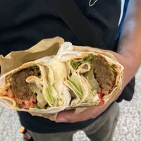   at Falafel House in Tirana