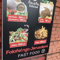   at Falafel House in Tirana