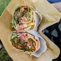 Falafel pitta XL at Falafel House in Tirana