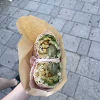   at Falafel House in Tirana