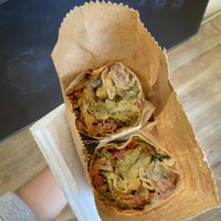   at Falafel House in Tirana