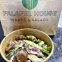 Falafel Caesar  at Falafel House in Tirana