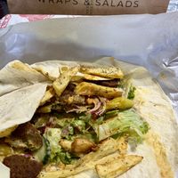 Falafel Wrap  at Falafel House in Tirana