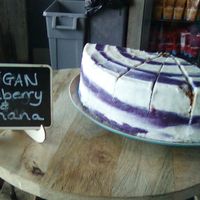 Vegan cake. at Perch on Lancing Beach in Lancing