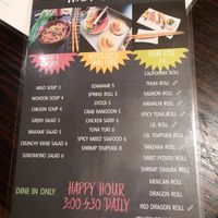 Happy hour specials at Thai Sushi by KJ in Naples