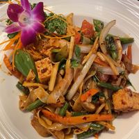 Drunken noodles  at Thai Sushi by KJ in Naples