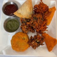 Vegetable Appetizer Platter at Everest Restaurant in Winchester