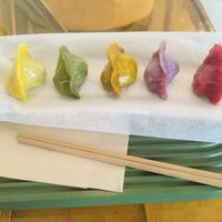 boiled gyoza  at Vegan Gyoza Yu Cafe in Tokyo