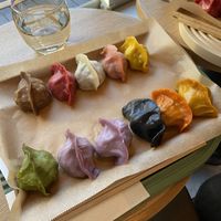 Gyoza set  at Vegan Gyoza Yu Cafe in Tokyo