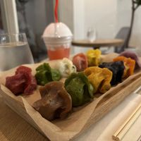 Gyoza set  at Vegan Gyoza Yu Cafe in Tokyo