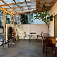 Outdoor Seating   at Vegan Gyoza Yu Cafe in Tokyo