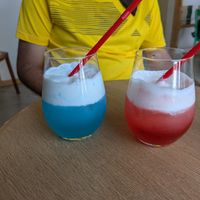 Cream sodas at Vegan Gyoza Yu Cafe in Tokyo