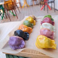 All 11 flavours, pan-fried at Vegan Gyoza Yu Cafe in Tokyo