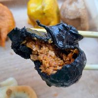 Green onion miso flavour at Vegan Gyoza Yu Cafe in Tokyo