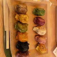 Fried gyoza set  at Vegan Gyoza Yu Cafe in Tokyo