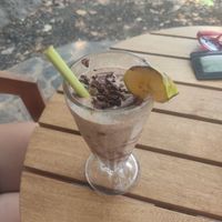 Coconut chai latte at El Pital in Ometepe