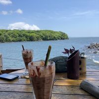 Super smoothie. Rich and chocolatie. More like dessert  at El Pital in Ometepe
