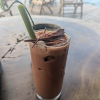 Strawberry cold chocolate at El Pital in Ometepe