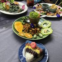 Vegan feast at Meena Rice Based Cuisine in Chiang Mai