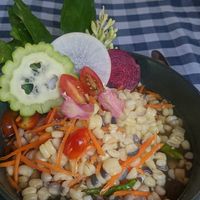 Corn salad😋 at Meena Rice Based Cuisine in Chiang Mai
