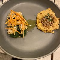 I was so full after the first course but still managed to finish everything on this plate. Soooo good! at The Well in Austin