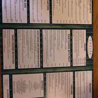 English menu at Knajpa Artystyczna in Kazimierz Dolny