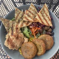 Falafel plate  at Spires Market in Rincon