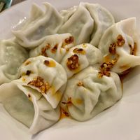 Boiled Chinese cabbage dumplings  at King Dumpling in Preston