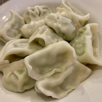 Boiled veg dumplings  at King Dumpling in Preston
