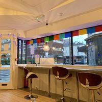 Seating area at King Dumpling in Preston