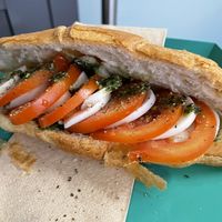 Tomato mozzarella croissant at Shluk in Trier