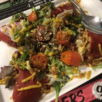 Pimientos rellenos calentitos at Acherito in Jaca