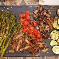 Parrillada verduras at Acherito in Jaca