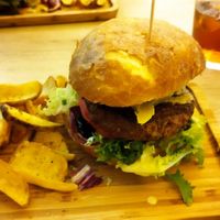 Hamburguesa vegana at Acherito in Jaca