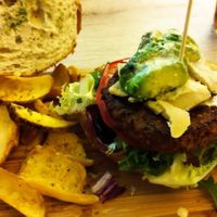 Hamburguesa vegana at Acherito in Jaca