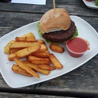 Vegan beefy burger at The Benllech in Benllech
