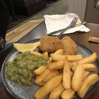 Vegan “fish” & chips  at The Benllech in Benllech