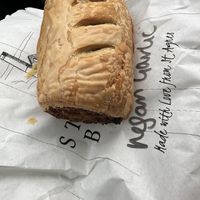 Garlic, onion, and mustard vegan roll  at St Agnes Bakery in St Agnes