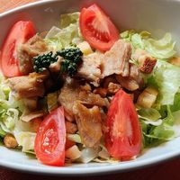 Cesar Salad with Planted Chicken at Hotel Castell in Zuoz