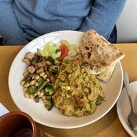 Hot Buddha bowl with curry!   at FRONT Community Hub in Charlton Kings