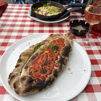 Vegan calzone   at Trattoria in Bowness-on-windermere