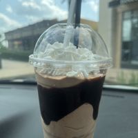 Peanut butter and chocolate milkshake!  at Big Orange in Rogers