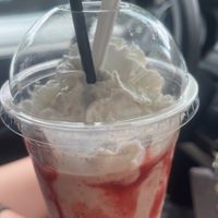 Strawberry milkshake  at Big Orange in Rogers
