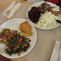 Red cabbage was so flavoursome. Green cabbage excellent. at La Cucina Dei Colori in Catania