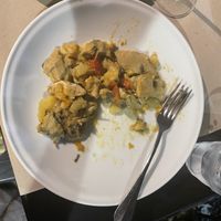 Pulled seitan with potatoes and vegetables   at La Cucina Dei Colori in Catania