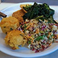 Vegan buffet at La Cucina Dei Colori in Catania